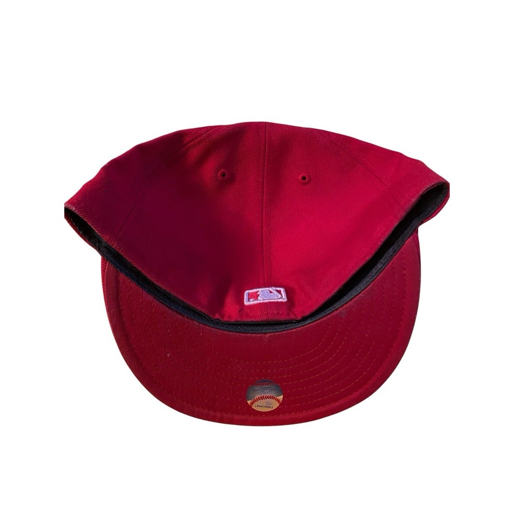 New Era New York Yankees Scarlet 9 Fifty Snapback Hat, Red - 7 1/2 Looks New - Picture 2 of 3